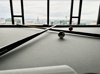 Party room and billiards lounge